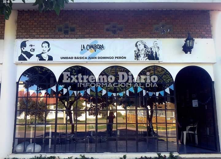 La b&aacute;sica de la agrupaci&oacute;n funciona frente a la Escuela Primaria