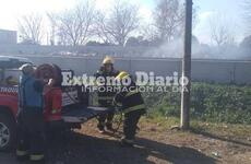 Imagen de Incendio de basura al costado de las vías