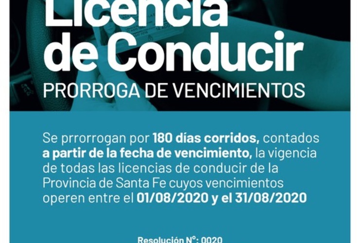 Imagen de Prórroga de vencimiento para licencias de conducir