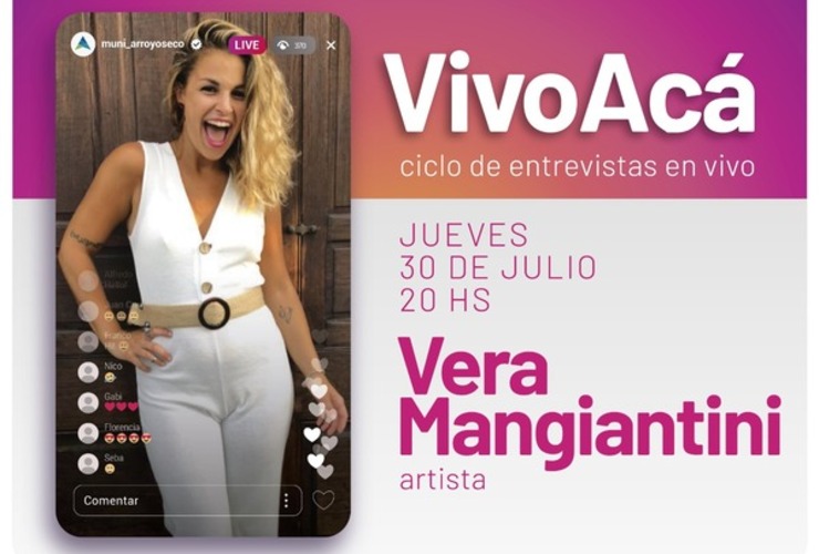 Imagen de "VIVO ACÁ", invita a Vera Manigiantini en su tercera entrevista