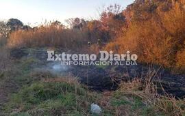 Bomberos Voluntarios trabajaron en el lugar.