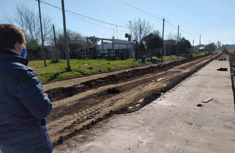 El Presidente Comunal supervisó las obras.