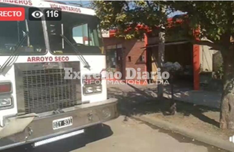 Imagen de Llaman a bomberos por principio de incendio