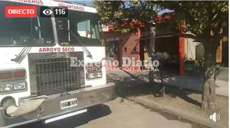 Imagen de Llaman a bomberos por principio de incendio