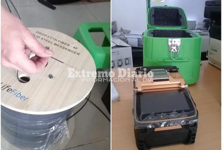 Imagen de Llegaron los materiales y arranca la primera etapa de instalación de fibra óptica