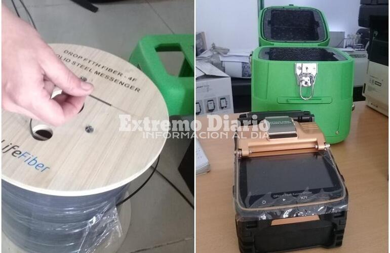 Imagen de Llegaron los materiales y arranca la primera etapa de instalaci&oacute;n de fibra &oacute;ptica