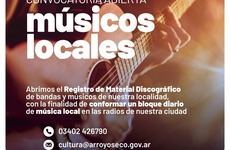 Imagen de Convocatoria abierta a músicos locales para la apertura del registro de material discográfico