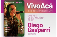 Imagen de Vivo Acá, Ciclo de entrevistas en vivo: Diego Gasparri, cantante