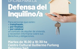 Imagen de Hoy acercate y asesorate en la oficina del inquilino/a