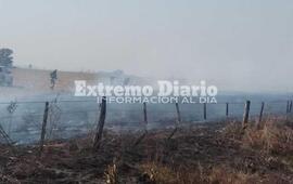Imagen de Incendio de pastizales en Fighiera