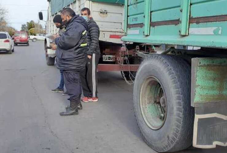 Imagen de Camiones multados en el centro de la ciudad