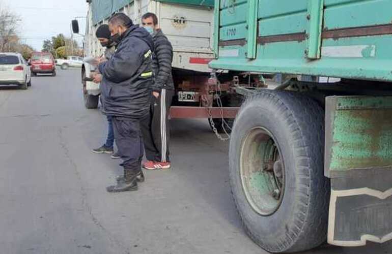 Imagen de Camiones multados en el centro de la ciudad