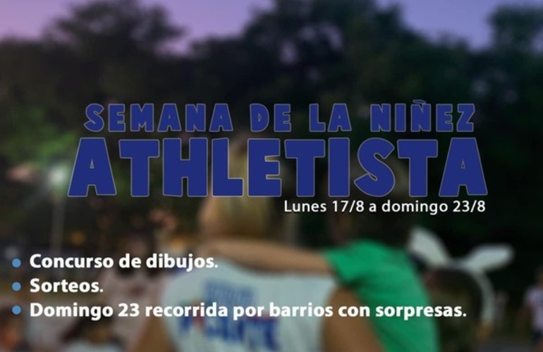 Imagen de Mañana finaliza la Semana de la Niñez Athletista con una caravana por la ciudad