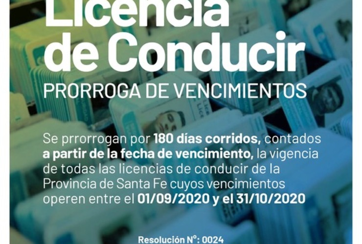 Imagen de Prórroga de los vencimientos de licencias de conducir provinciales.