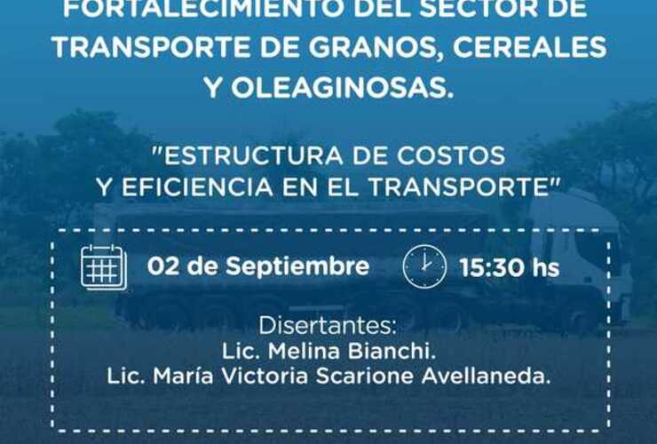 Imagen de Formación y capacitación para el fortalecimiento del sector de transporte de granos, cereales y oleaginosas