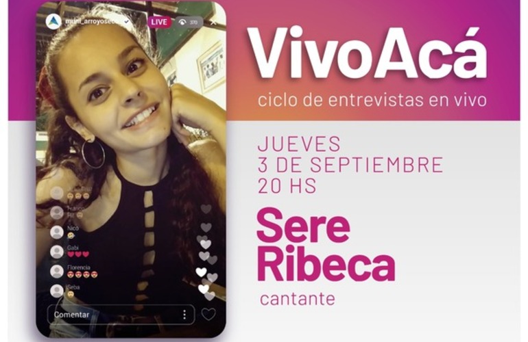 Imagen de Vivo Acá, Ciclo de entrevistas en vivo: Serena Ribeca, cantante