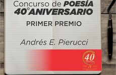 Imagen de Andr&eacute;s Pierucci ganador del primer premio del Concurso de Poes&iacute;a 40&deg; Aniversario de Bomberos Voluntarios