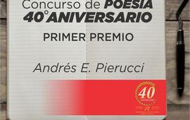 Imagen de Andr&eacute;s Pierucci ganador del primer premio del Concurso de Poes&iacute;a 40&deg; Aniversario de Bomberos Voluntarios