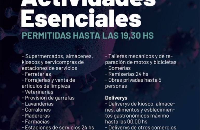 Imagen de Covid-19: Adhesión al Decreto Provincial - Nuevas Medidas y Horarios