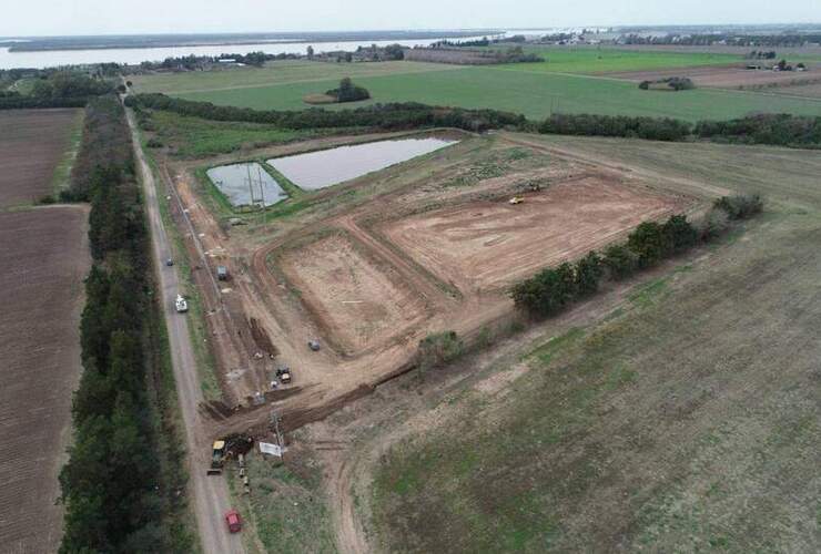 Imagen de Avanzan las obras de ampliación en la planta de tratamiento de líquidos cloacales