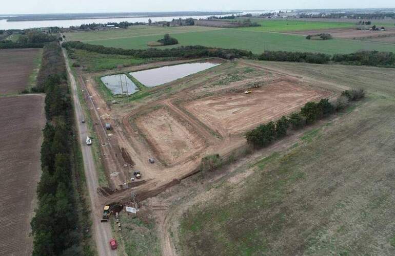 Imagen de Avanzan las obras de ampliación en la planta de tratamiento de líquidos cloacales