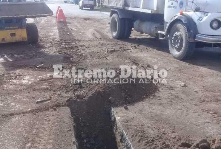 Imagen de Reparación de troncal de cloacas en zona norte