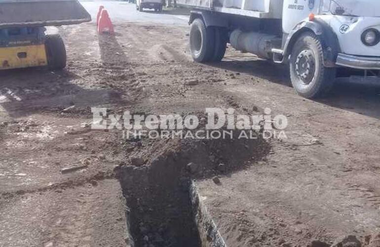 Imagen de Reparación de troncal de cloacas en zona norte