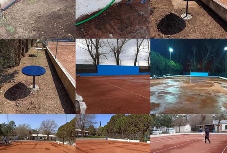 Imagen de Central Argentino, realizó mejoras en el sector de Tenis