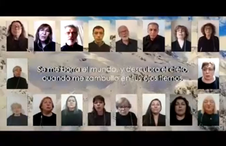 Imagen de #Desdecasa. El Coro Municipal nos regala la interpretación `Ojos de Cielo`