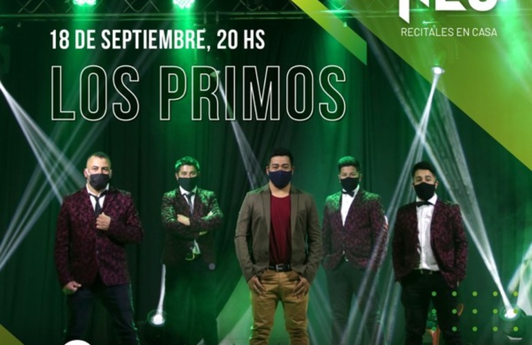 Imagen de REC: Los Primos, cumbia para bailar en el ciclo de recitales en casa