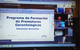 Imagen de Postulantes de nuestra ciudad participaron de la primera clase del programa provincial de formaci&oacute;n de promotores gerontol&oacute;gicos