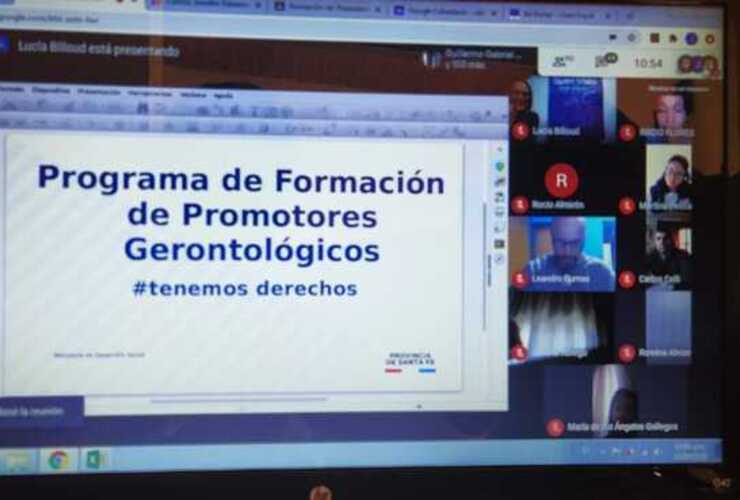 Imagen de Postulantes de nuestra ciudad participaron de la primera clase del programa provincial de formación de promotores gerontológicos