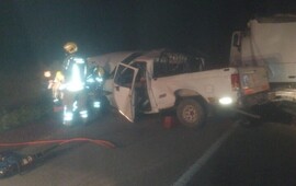 As&iacute; qued&oacute; la camioneta que conduc&iacute;a el hombre que perdi&oacute; la vida. (Gentileza El Roldanense)