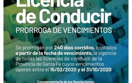 Imagen de Licencias de conducir: Pr&oacute;rroga de vencimientos