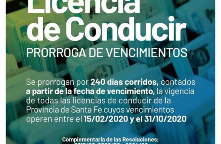 Imagen de Licencias de conducir: Prórroga de vencimientos