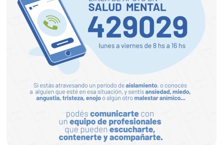 Imagen de Secretaría de Salud: Línea de apoyo en salud mental