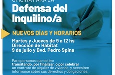 Imagen de Nuevos días y horarios para la Oficina de Defensoría del Inquilino/a