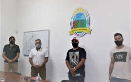 El senador provincial visit&oacute; la localidad esta tarde.