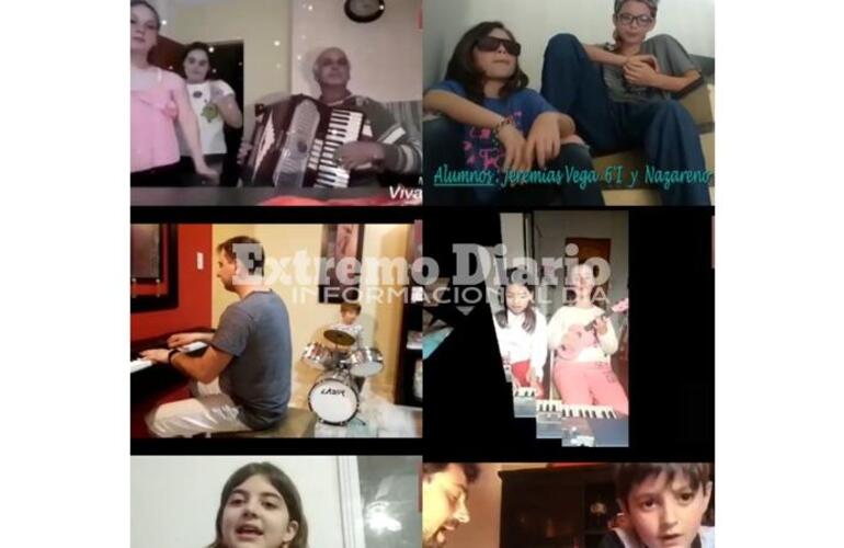 Captura de algunos v&iacute;deos enviados por los alumnos