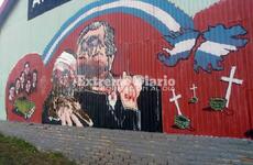 Imagen de Vandalizaron la imagen de Néstor Kirchner que había sido pintada en los galpones