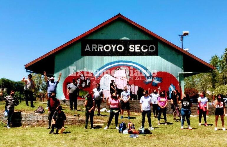 Así quedó el mural recientemente recuperado