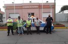 Personal de tr&aacute;nsito comunal y autoridad policial