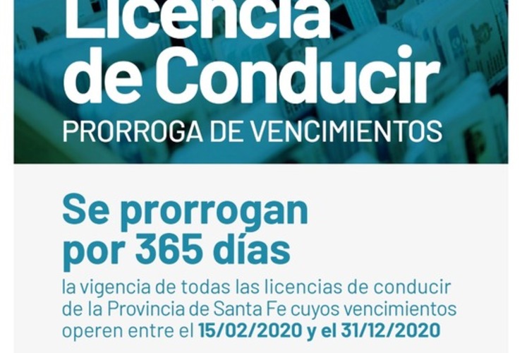 Imagen de Licencias de conducir: Prórroga de vencimientos