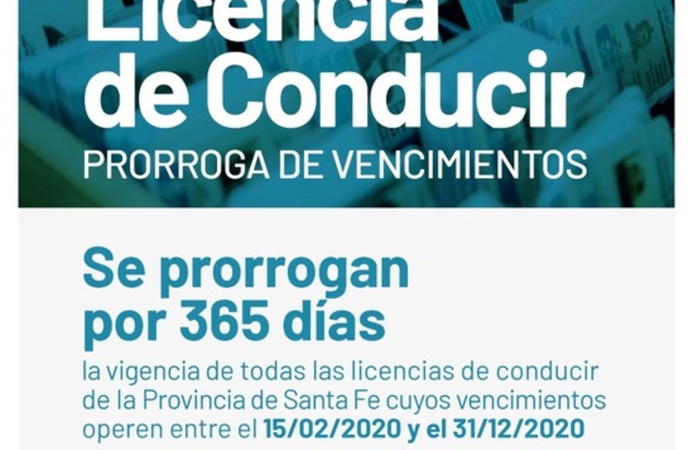 Imagen de Licencias de conducir: Prórroga de vencimientos