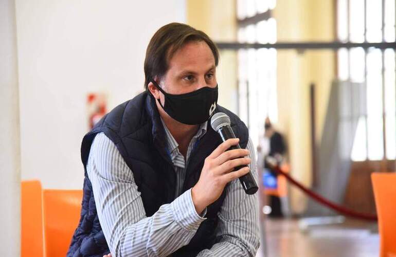 El Presidente Comunal Esteban Ferri particip&oacute; del acto en Rosario.