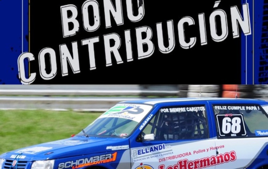 Imagen de El piloto Adelquis Avila y un bono contribucion para seguir corriendo en Turismo Pista