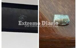 Las familias encontr&oacute; la bala en el interior de la vivienda