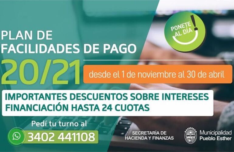 Imagen de Se extiende el Plan de facilidades de pagos