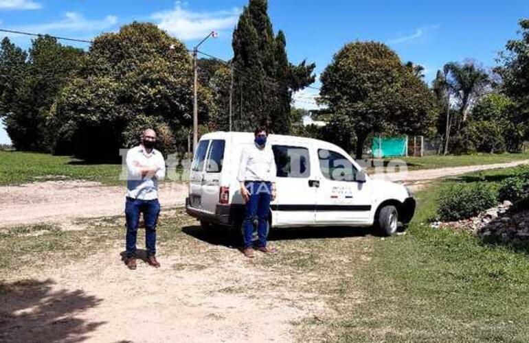 Hoy Stangoni recibió visita de funcionarios provinciales