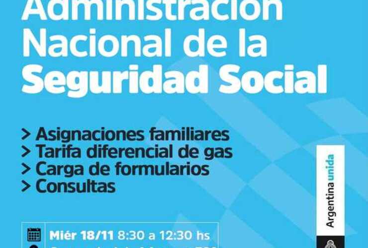 Imagen de La Administración Nacional de la Seguridad social llega a la ciudad